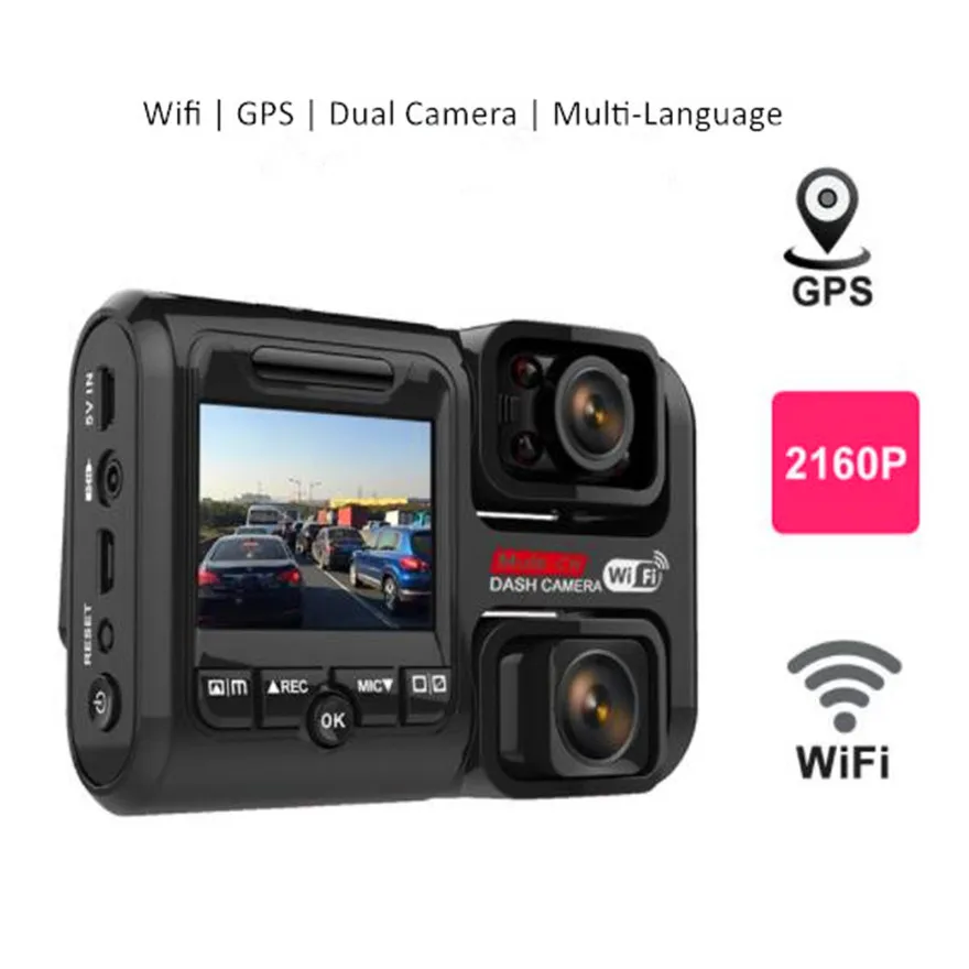 

HD Автомобильная камера ночного видения для вождения Dvr Мини Wifi Видео Гаджет мини-камера Панорамное большое поле зрения камера Dv Stylo Dual Len