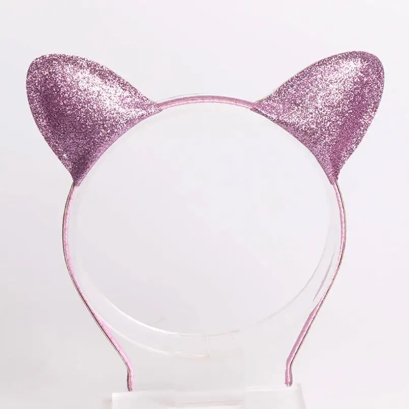 pink ear Эксклюзивные качественные детские головные повязки, обруч на голову, вишня, мороженое, цветок, помпон, банты для волос, ободок, аксессуары для волос для девочек - Цвет: pink ear