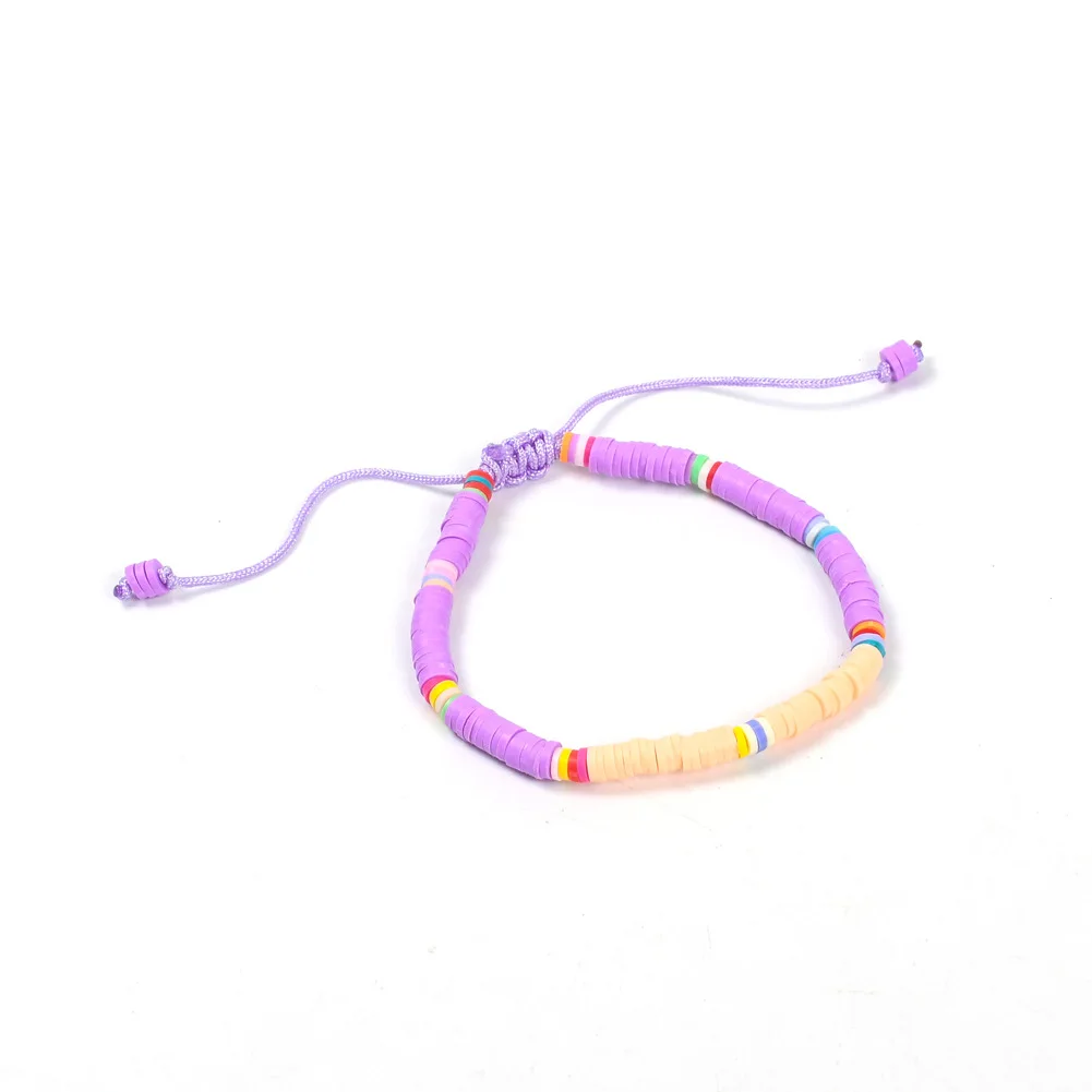Новый Модный Цветной регулируемый эластичный браслет ручной работы из