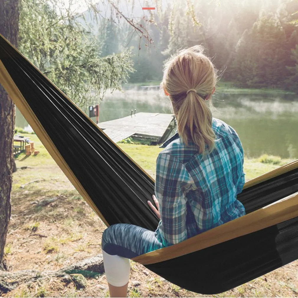 

Туристический гамак, обновленный портативный гамак из Парашютного Нейлона, подвесные, для активного отдыха и походов