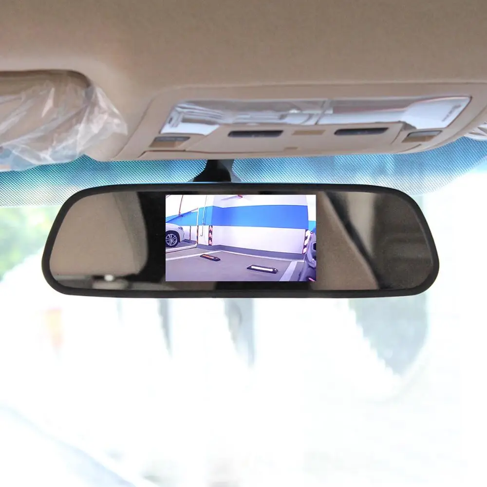 DIYKIT 4," TFT lcd цветной монитор Авто зеркало заднего вида автомобиля резервная DVD Камера торговля