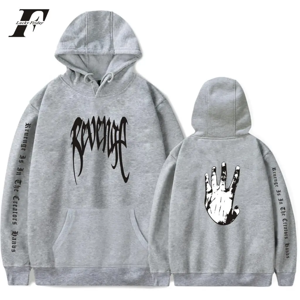 XXXTentacion Hoodies Revenge Men Women Fashion Fall/Winter Warm Sweatshirt Salute Hip Hop Rapper | Мужская одежда
