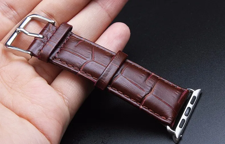 Ремешок из натуральной кожи для Apple Watch band Series 1/2/3/4/5/6Swristband iWatch SE 42 38 мм 40 44 |