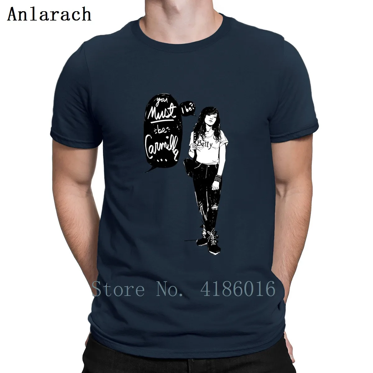 

Valentine M Smith X Carmilla T Shirt Kawaii Cotton Spring Autumn Crazy New Style Printed Crew Neck Standard Shirt