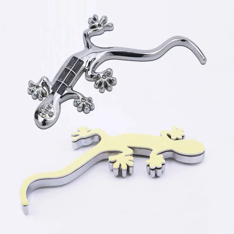 

Gecko 8 LED Solar Power Flash Alarm Warning Light Auto Sticker Decoration Lamp for Motorcycle Automobiles YS-BUY