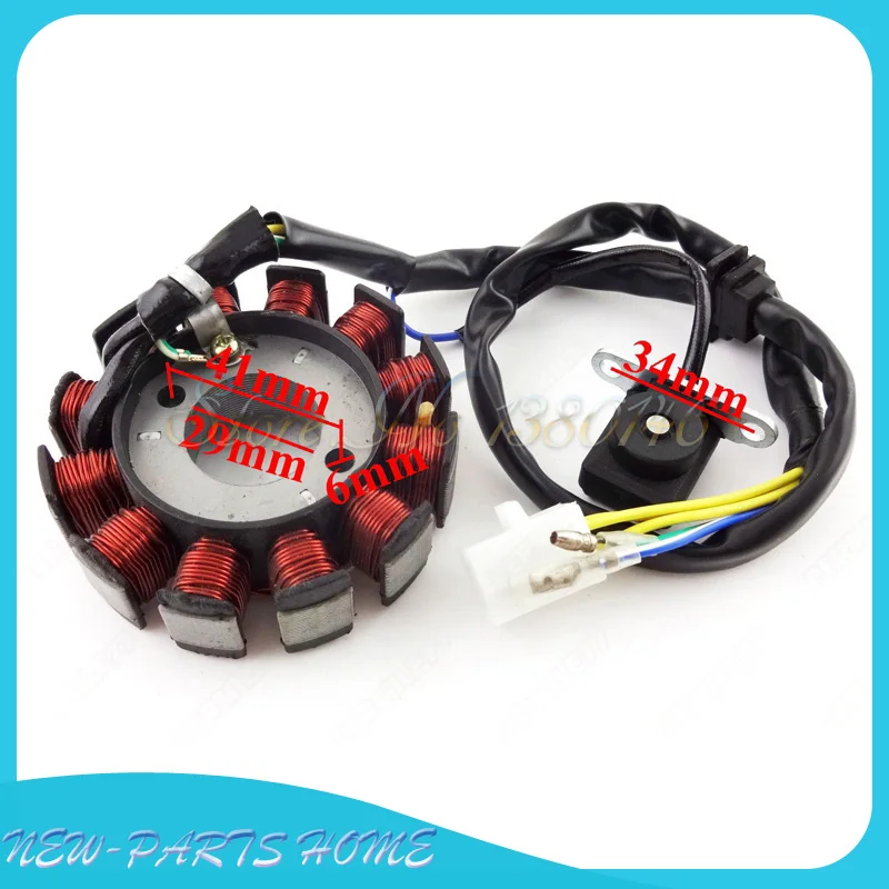 12 катушек 5 Провода Зажигания статора Магнето для GY6 125 150 cc двигателя китайский Мопед Скутер ATV