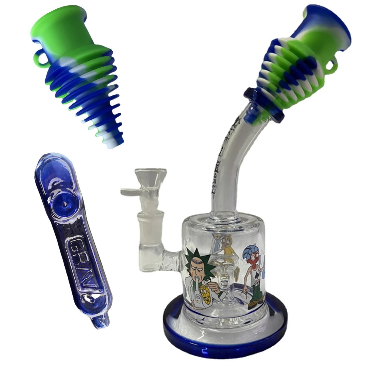 

7-дюймовая зеленая искусственная курительная трубка, стеклянные курительные трубки, вазы, украшения, подарки