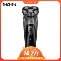 enchen electric shaver mens electric razor triple blade shaving machines usb rechargeable beard trimmer high power