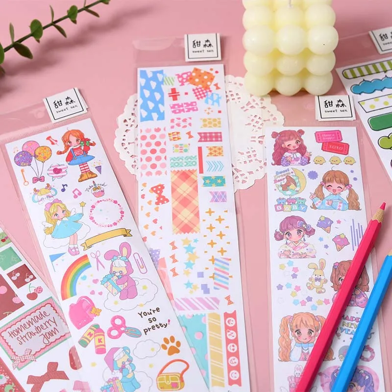 Милое уплотнение Китти животных маскирующая васи лента декоративная клейкая Decora