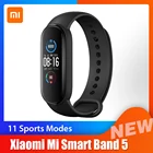 Xiaomi Mi Smart Band 5 динамический цвет 11 спортивных режимов Магнитная Зарядка BT 5,0 Удаленная камера фитнес спорт здоровье трекер Браслет