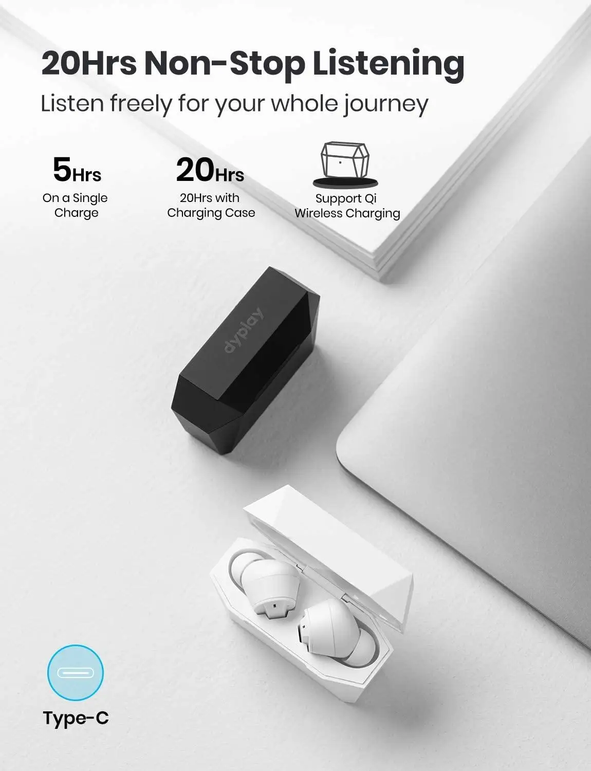 ANC Pods TWS Earphones Active Noise Cancelling Headphones Bluetooth 5.0 Wireless Earbuds with Charging Case Touch Control in Ear |