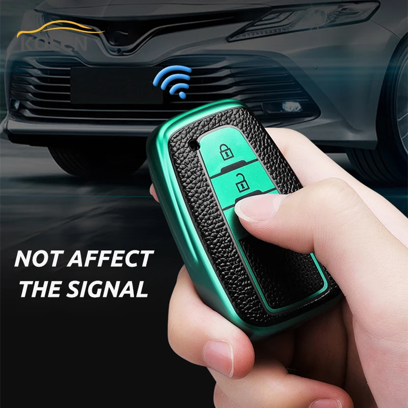 Кожаный ТПУ чехол для автомобильного смарт-ключа Toyota Corolla Prius Camry CHR C-HR RAV4 Land Cruiser