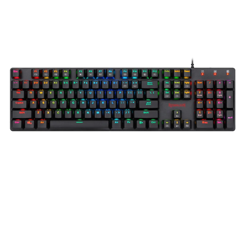 Низкопрофильная Проводная Механическая игровая клавиатура Redragon K589 с RGB