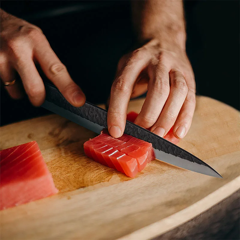 

Japanse Chef Messen Set Gesmeed Roestvrij Staal Vlees Cleaver Zalm Vis Fileren Santoku Mes Professionele Keuken Mes