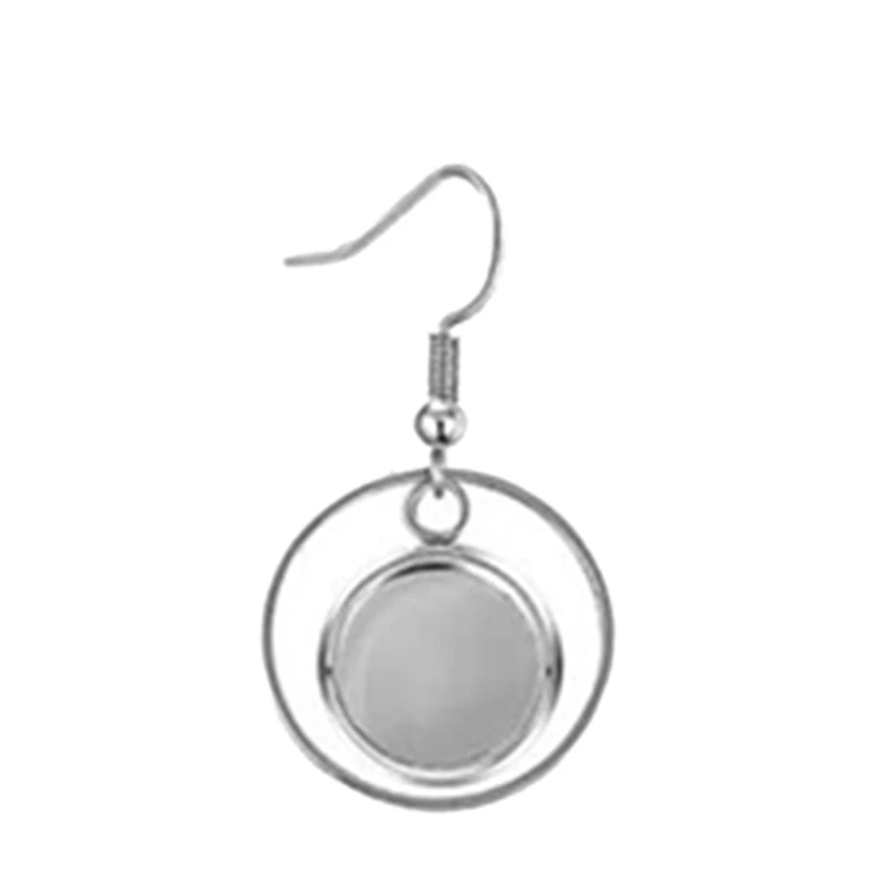 Earring Tray with Glass Dome Set-Line Hook Earrings Blank Frame Round and Transparent Cams for DIY Craftsmanshi | Украшения и