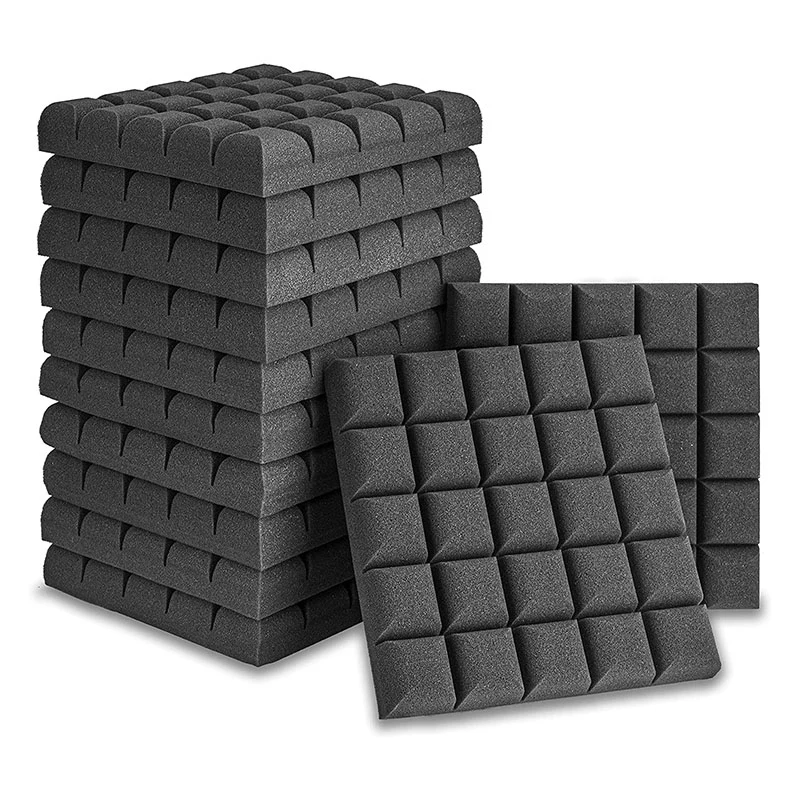 

12 Pieces Acoustic Foam Board,Acoustic Cushion,Soundproof Studio Foam,for Acoustic Treatment & Wall Decor,5X30X30cm