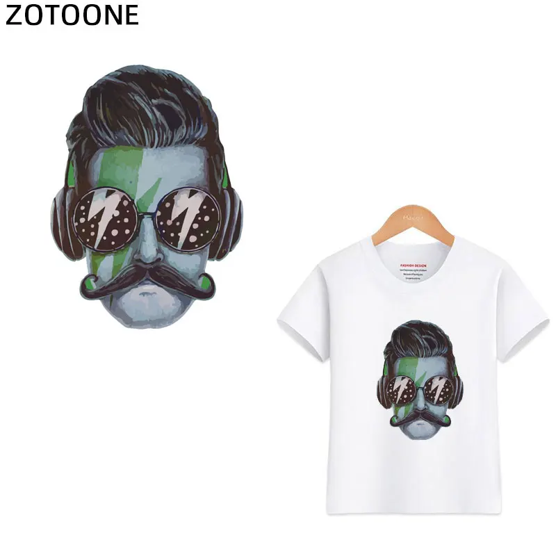 Наклейки для одежды ZOTOONE DIY термонаклейки черепа куртки мотоцикла рок стикеров