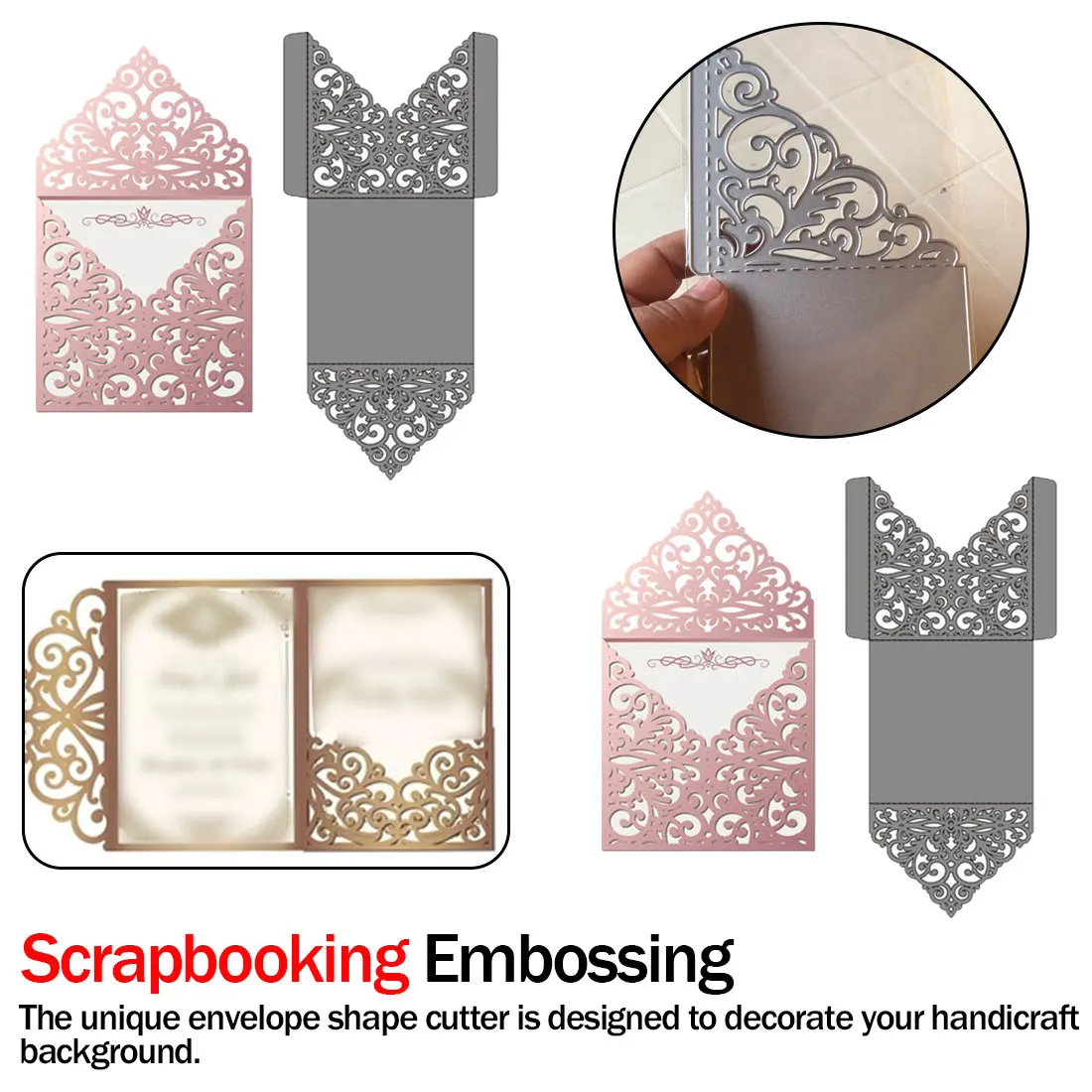 Новые креативные конвертные штампы конверты металлические режущие полые