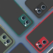 Matte PC Cover For OPPO Reno7 5G Case Reno 2 3 4 5 6 7 Pro 5G Cover Shockproof TPU Hard Back Protective Phone Case OPPO Reno7 5G