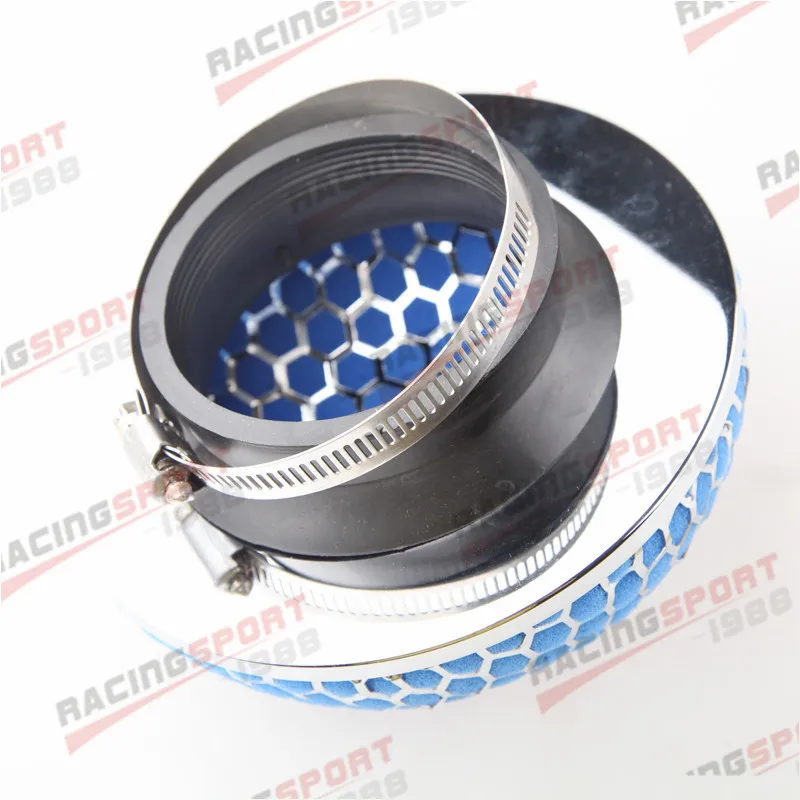 Универсальный воздухозаборник 76 мм супер мощный воздушный фильтр синий поток |