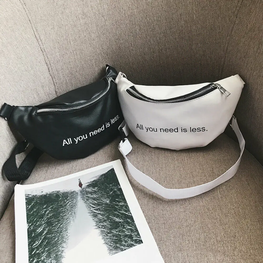 Модная женская поясная сумка с буквенным принтом дорожная на бедрах маленький