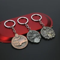 world of tanks key chain calm medal key rings for gift chaveiro car spartans medal keychain jewelry key holder souvenir ys11609