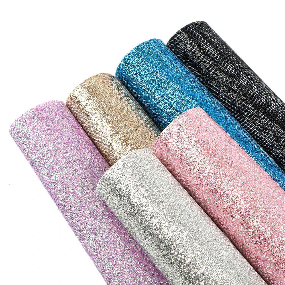 

6piece/set 20x34cm Leather Set Glitter Star Faux Synthetic Leather Fabric Set,DIY HairBow Bags Shoes Handmade Crafts,1Yc6441