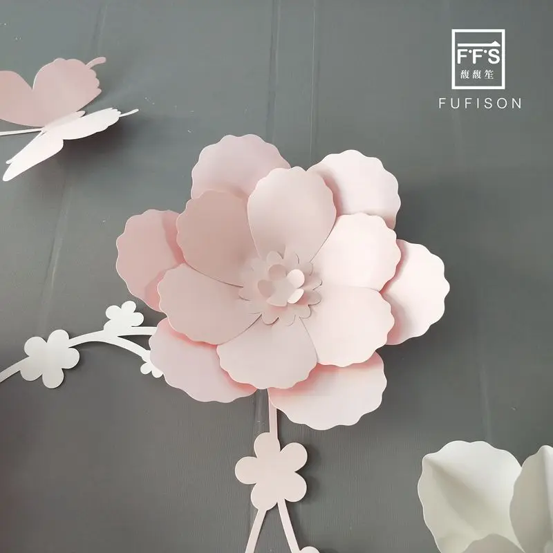 SET22 # ТФ Свадебный декор Бумага цветок настенное украшение для комнаты вечерние