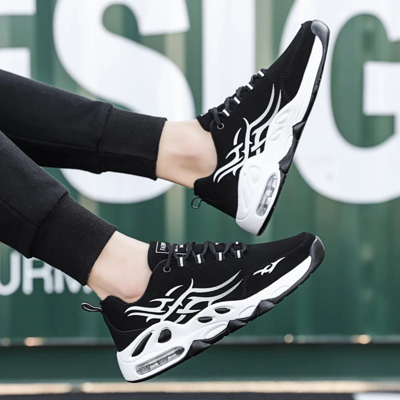 Модные мужские беговые кроссовки дышащие мягкие противоскользящие уличные