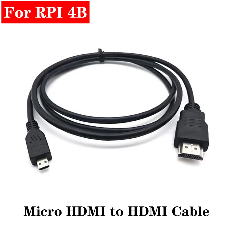Raspberry Pi 4 Micro HDMI видеокабель адаптер для планшета HDTV Android Phone Model B 4B|Компьютерные