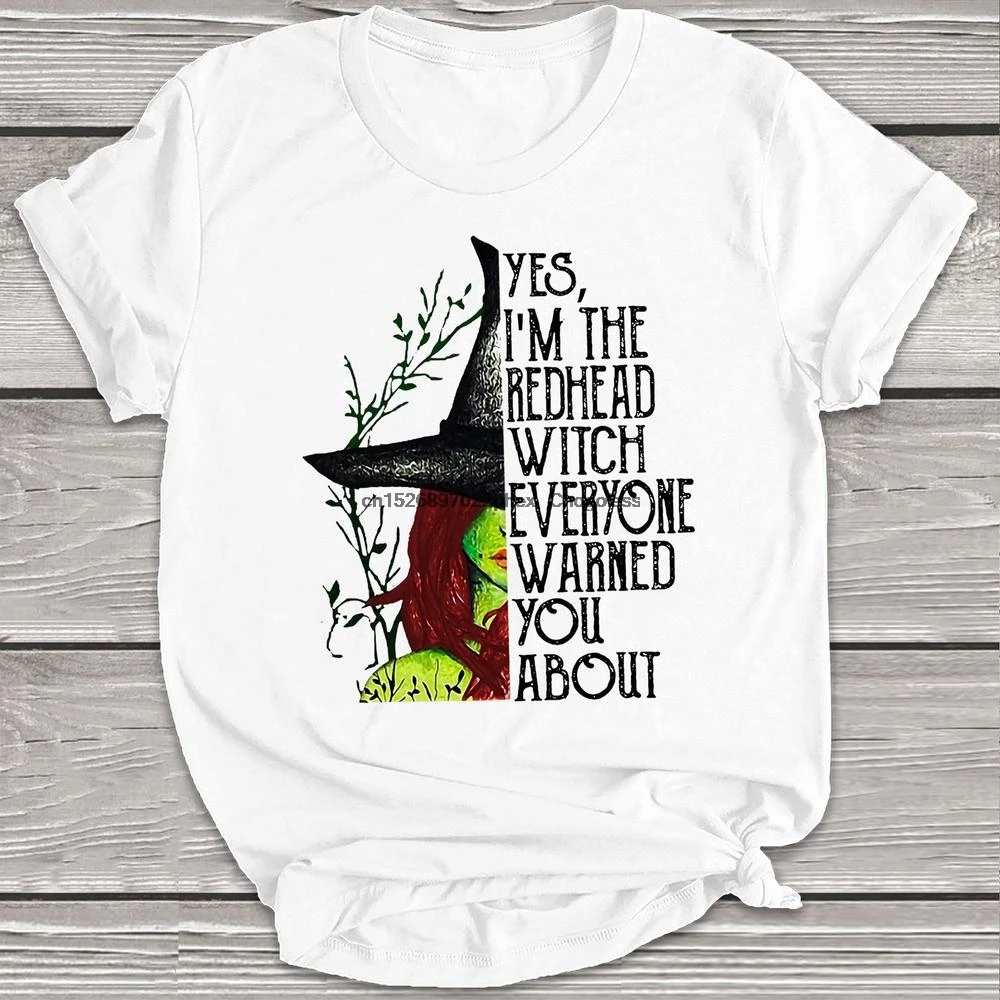 Да я красная ведьма все предупреждали вас о забавной футболке На Хэллоуин с