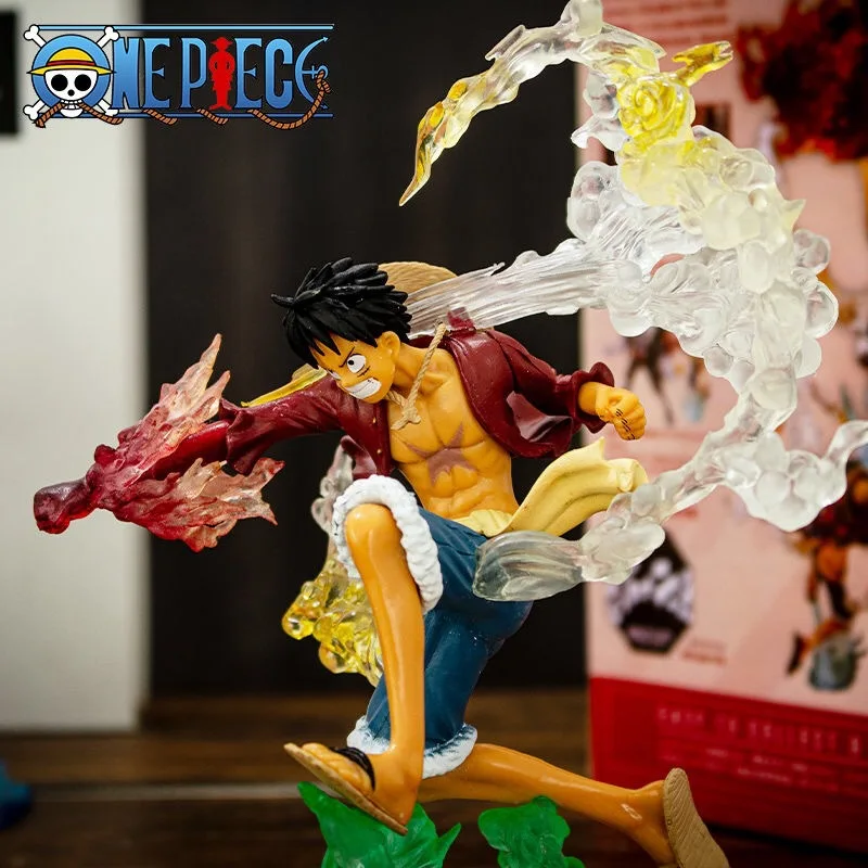 

One Piece Figure Fire Fist Luffy 18cm Model Ornaments Anime Characters Children's Toys