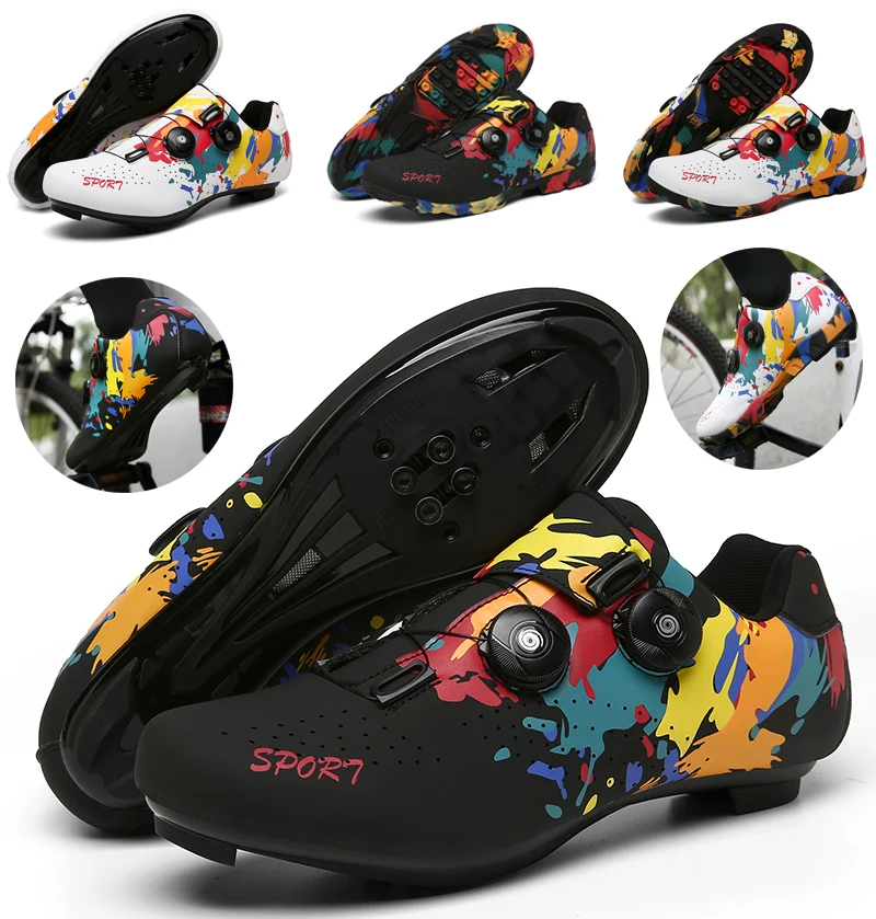 

New Style MTB Cycling Shoes Men Breathable Racing Road Bike Shoes Self-Locking Professional Bicycle Sneakers Sports Shoes