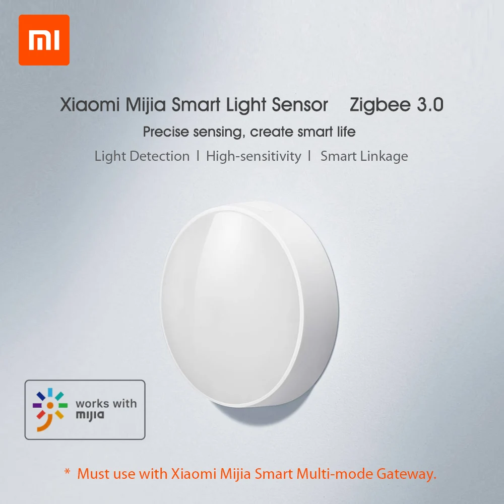 Умный датчик освещения Xiaomi Mijia Zigbee 3 0 Интеллектуальная связь водонепроницаемый