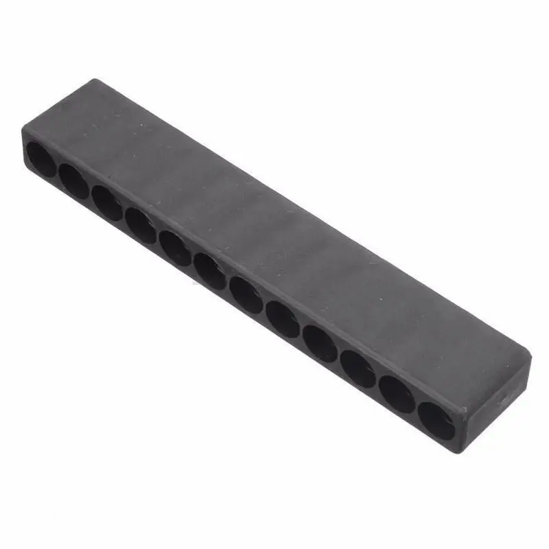

Black Screwdriver Bit Holder Shank Storage Head Plastic Tools Supplies 12 Holes