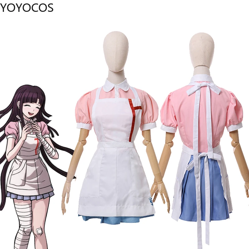 Костюм для косплея Микан цумики YOYOCOS Danganronpa 2 милый фартук девушек униформа на