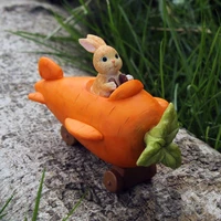 creative radish rabbit lovely mini animal miniature figurines flowerpot landscape fairy garden gifts room home decoration