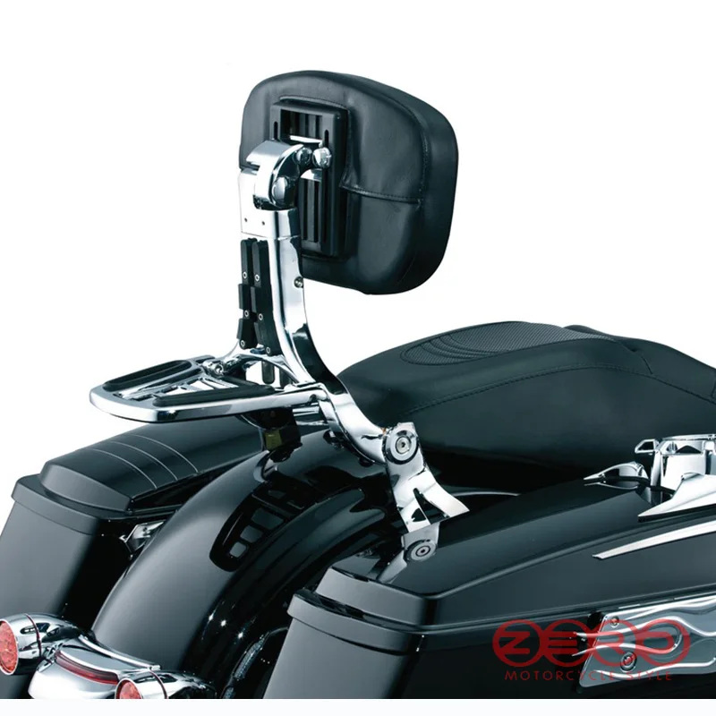 Глянцевый черный фиксированный кронштейн и спинка водителя для Harley Touring Electra Street