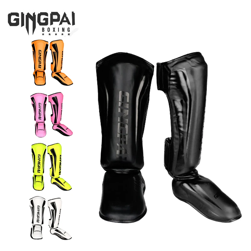 

Professional Grant Boxing Ticken Shinguards Greaves Instep MMA Foot Muay Thai Boxeo Gloves Fighting Men Shin Guard Ankle Support