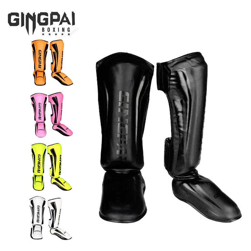 Профессиональные Грант боксерские Ticken Shinguards Greaves Instep MMA Муай Тай перчатки