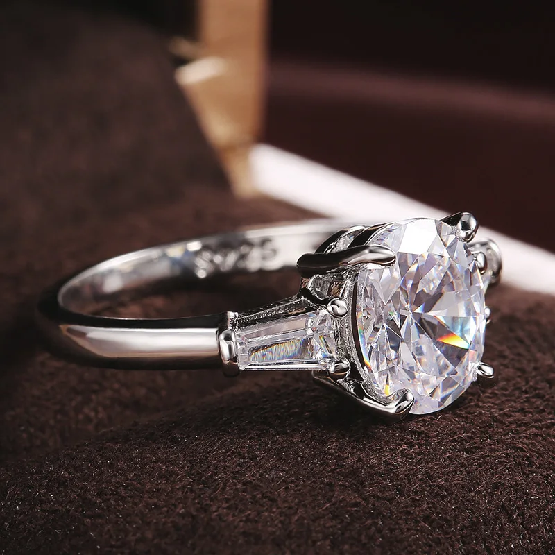 

Brilliant Cushion Cut Cubic Zirconia Exquisite Bridal Marriage Rings for Women High Quality AAA Women Wedding Fashion Jewelry