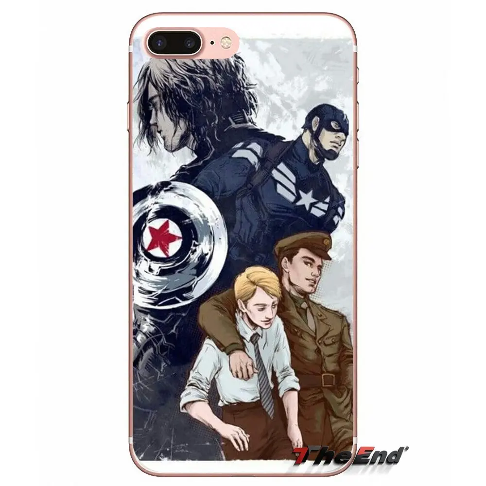 marvel Captain America Transparent Soft Cases Covers For Samsung Galaxy J1 J2 J3 J5 J7 A3 A5 A7 2015 2016 2017 J330 J530 J730 | Мобильные