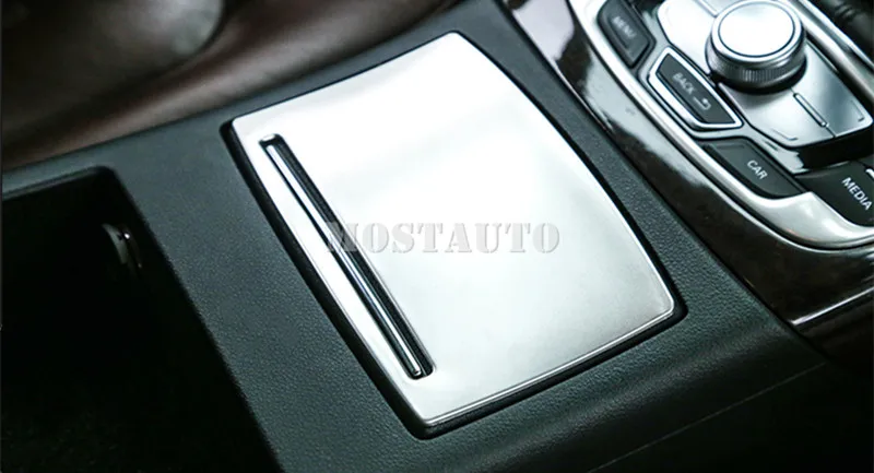 For Audi A7 S7 Interior Console Water Cup Holder Panel Trim Cover 2012-2018 1pcs Car Accessories Decor | Автомобили и мотоциклы
