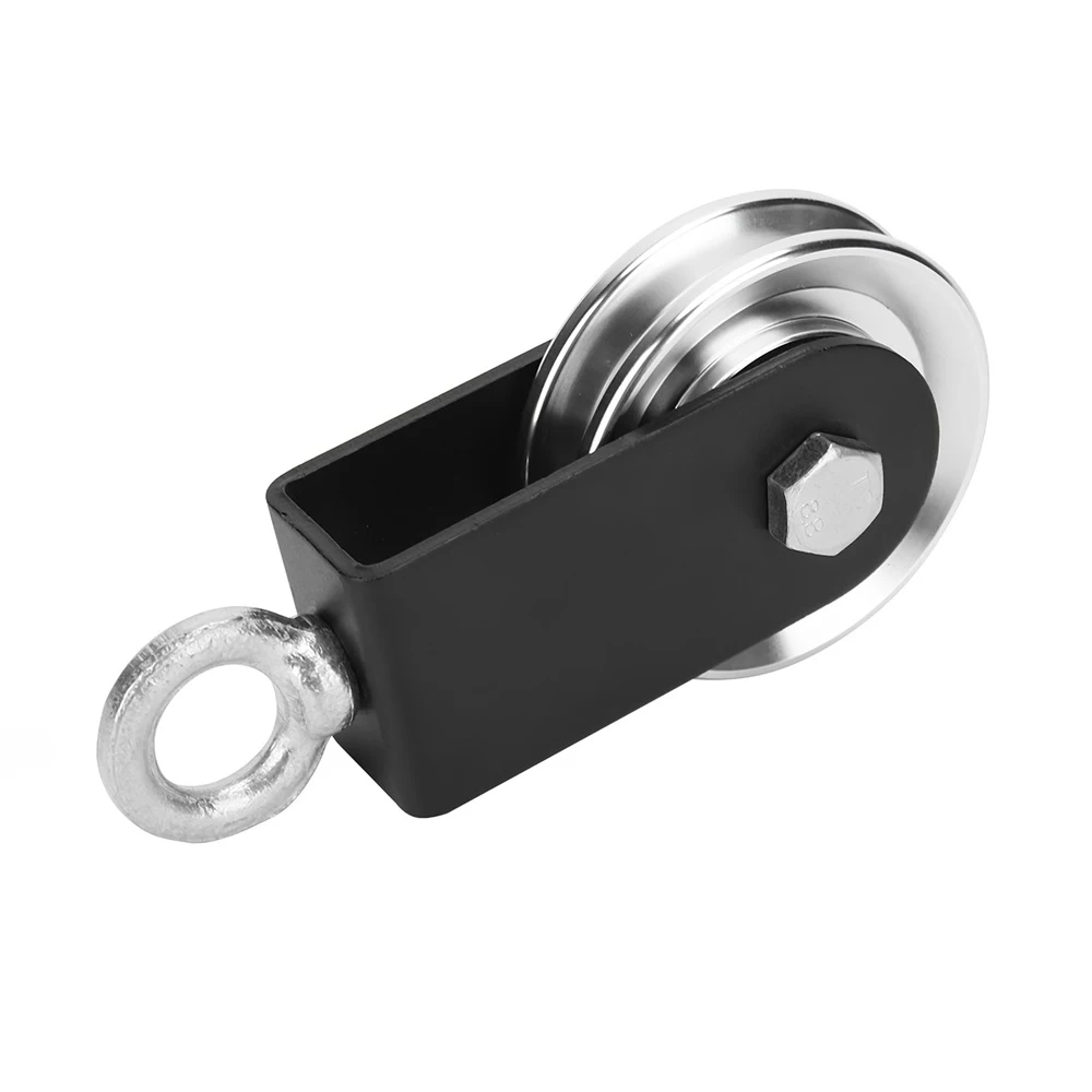 

Portable Pulley Wheel Aluminum Alloy 360 Degree Rotating Fitness Hanging Wheel Bracket Pulley Pulley Wheel Gym Equipment Part