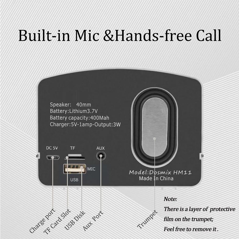 Мини Беспроводной стерео Динамик Перезаряжаемые громкоговоритель в стиле ретро