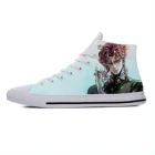 Кроссовки мужскиеженские с высоким верхом и 3D-принтом, аниме невероятные приключения Джоджо, крутая Повседневная Тканевая обувь Kakyoin Noriaki, легкие дышащие