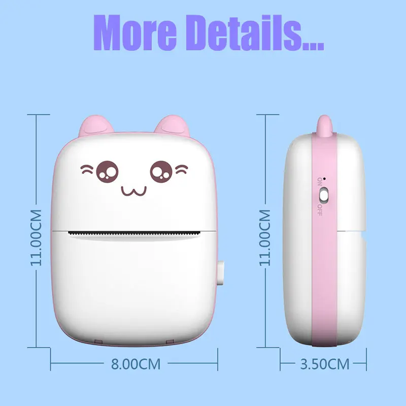 Термопринтер C9 портативный беспроводной Bluetooth для Android/IOS | Компьютеры и офис