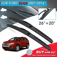 broshoo car fornt window windshield wipers blade for ford edge 2620 lhdrhd car model year 2007 2014 auto accessories