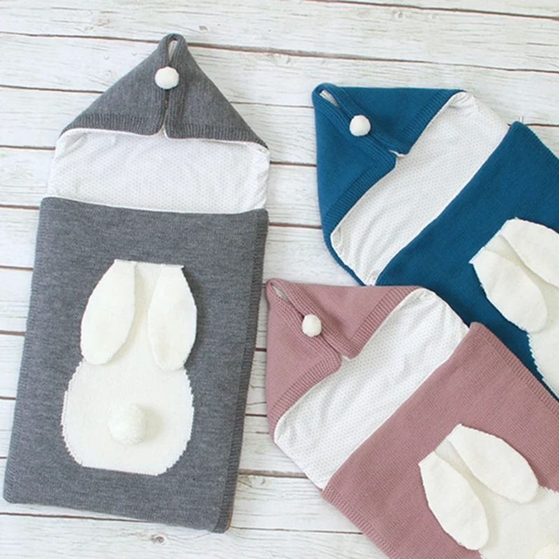 

Baby Stroller Footmuff Sleeping Bag Knitted Envelopes Autumn Winter Sleepsack