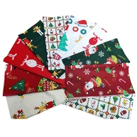 christmas series cotton fabric printed cloth sewing quilting fabrics patchwork needlework diy handmade material 25x25cm